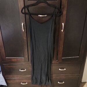 Old Navy Black Slip Midi Dress for Cocktail Nights